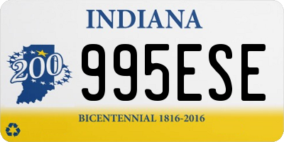 IN license plate 995ESE