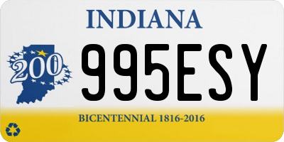 IN license plate 995ESY