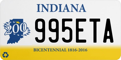 IN license plate 995ETA