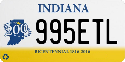 IN license plate 995ETL