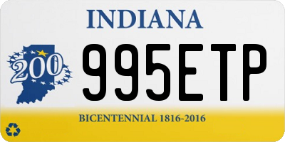 IN license plate 995ETP