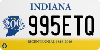 IN license plate 995ETQ