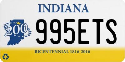 IN license plate 995ETS