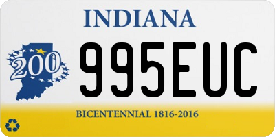 IN license plate 995EUC