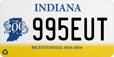 IN license plate 995EUT