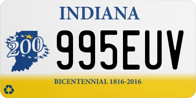 IN license plate 995EUV