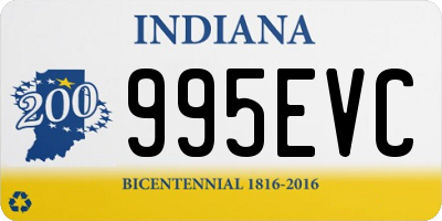 IN license plate 995EVC