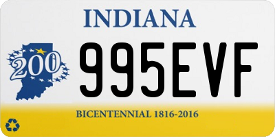 IN license plate 995EVF