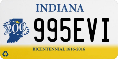 IN license plate 995EVI