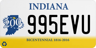 IN license plate 995EVU