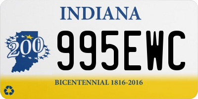 IN license plate 995EWC