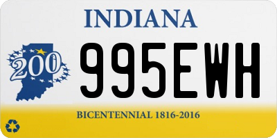 IN license plate 995EWH