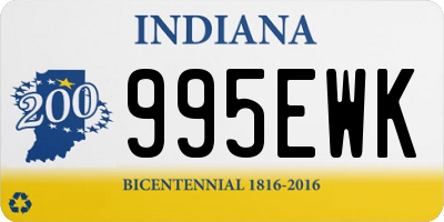 IN license plate 995EWK