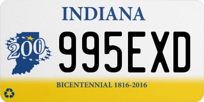 IN license plate 995EXD