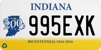 IN license plate 995EXK