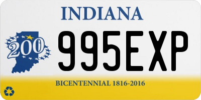 IN license plate 995EXP