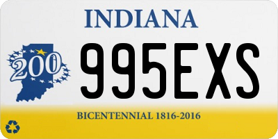 IN license plate 995EXS