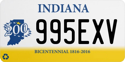 IN license plate 995EXV