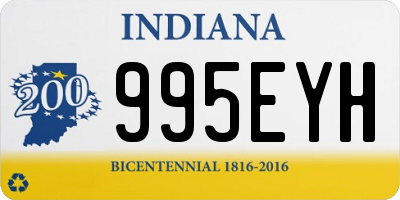 IN license plate 995EYH