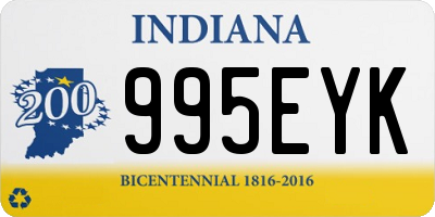 IN license plate 995EYK