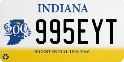 IN license plate 995EYT