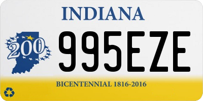 IN license plate 995EZE