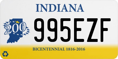 IN license plate 995EZF