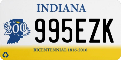 IN license plate 995EZK