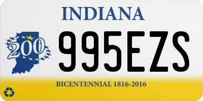 IN license plate 995EZS