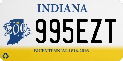 IN license plate 995EZT