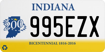 IN license plate 995EZX