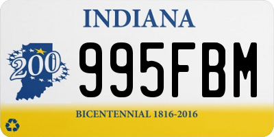 IN license plate 995FBM