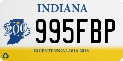 IN license plate 995FBP