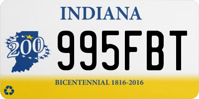 IN license plate 995FBT