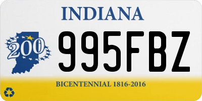 IN license plate 995FBZ