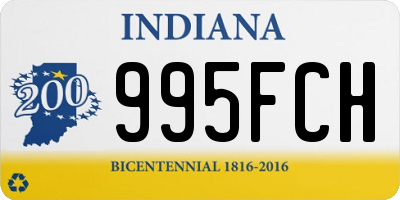 IN license plate 995FCH