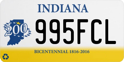 IN license plate 995FCL