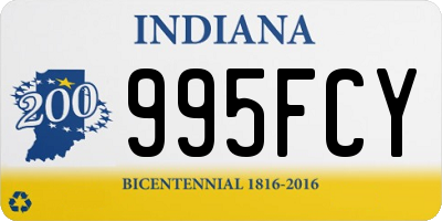 IN license plate 995FCY