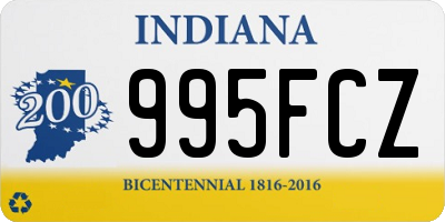 IN license plate 995FCZ