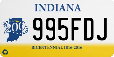 IN license plate 995FDJ