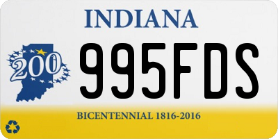 IN license plate 995FDS