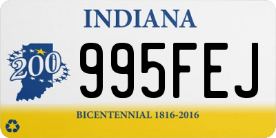 IN license plate 995FEJ