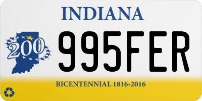 IN license plate 995FER