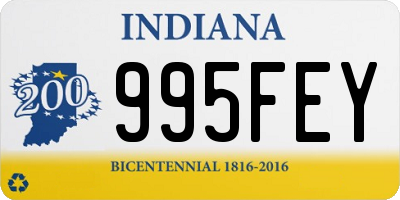 IN license plate 995FEY