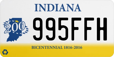 IN license plate 995FFH