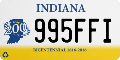 IN license plate 995FFI