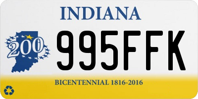 IN license plate 995FFK