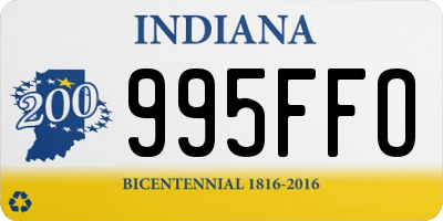 IN license plate 995FFO