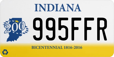 IN license plate 995FFR