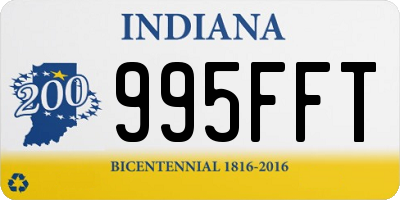 IN license plate 995FFT